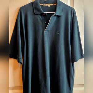 Burberry London Men's XL Green Polo Shirt